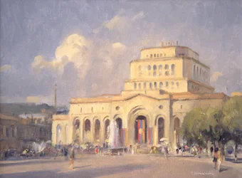 Noite, Praça da República, Yerevan